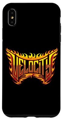 Velocity Flames Inspirational Pompiere Pompiere Uomini Donne Custodia per iPhone XS Max