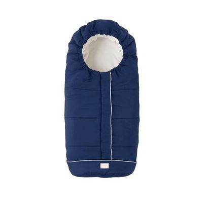Nuvita 9545 Junior City Universele voetenzak voor kinderwagens, perfect voor kinderen van 6 tot 36 maanden (100 cm), fluwelen stof en maximaal comfort voor je baby tot -10 °C, blauw
