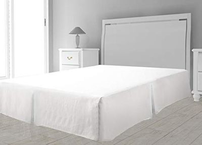 Intemporel Capa de sommier de microfibra, branco, 160 x 200 cm