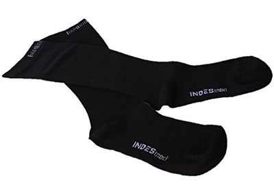 INDESmed INDES0030 par kompressionsstrumpor i bambu L (EU 44-47) djupt svart
