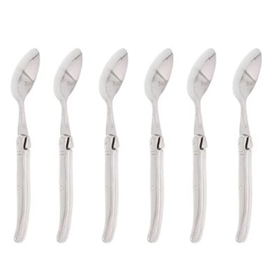 Pradel Excellence, Pcox005063 - Set di 6 cucchiai per zuppa in acciaio inox, scatola colore