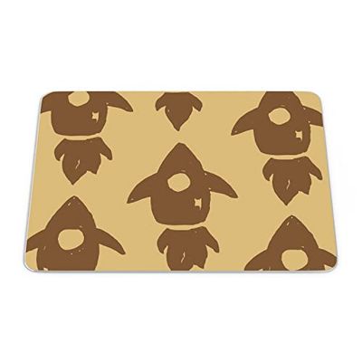 Bonamaison, Tappetino per mouse rettangolare, con stampa digitale, antiscivolo, per ufficio e casa, dimensioni: 22 x 18 cm