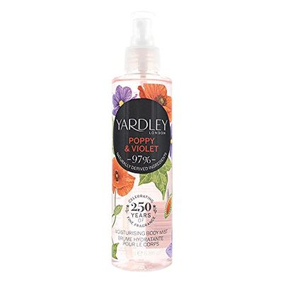 Yardley London Poppy and Violet Fragrance Mist 200ml