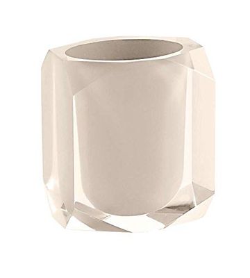 Gedy Chanelle portaspazzolini, resina, Beige, 7 x 9 x 10,5