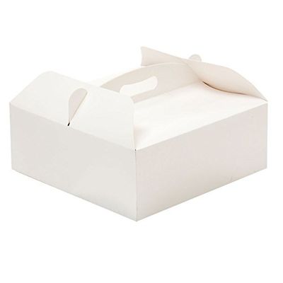 DECORA 0340203 Caixa de bolo com alça, cartão, bianco, 31 x 31 x 12 cm