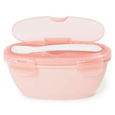 Skip Hop Easy Serve Travel Bowl and Spoon Coral