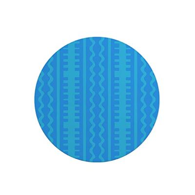 Questo Casa, Ronde digitaal bedrukte muismat, antislip onderkant, voor kantoor en thuis, diameter: 22 cm