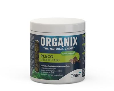 OASE ORGANIX Pleco Veggie Tabs 500 ml - Nourriture verte pour mangeurs de fond, nourriture pour aquarium pour herbivores