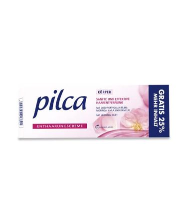 Pilca Crema depilatoria per una depilazione efficace – Speciale per il corpo – Con spatola di precisione per un'applicazione facile, confezione da 1 (1 x 125 ml)