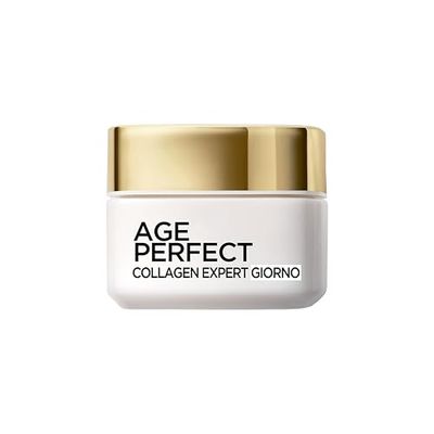 L'Oréal Paris Crema Viso Giorno Anti-Età, Per Pelli Mature, Pelle Più Compatta e Levigata, Macchie dell'Età Ridotte, Con Peptidi di Micro-Collagene e Niacinamide, Age Perfect Collagen Expert, 50 ml