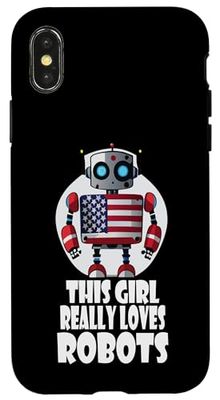 This girl really loves robots, Robotics for Kids Robot Case for iPhone X/XS