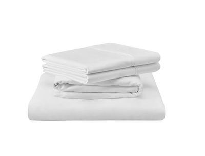 TEMPUR Luxe - Juego de sábanas de algodón Egipcio, Color Blanco, tamaño King