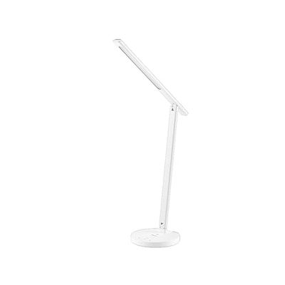 TELLUR Smart Wlan bureaulamp, draadloze oplader, met Alexa, Google Assistant en Siri, Qi 10 W, USB, verstelbaar, bureaulamp voor werkkamer, kantoor en slaapkamer (wit)
