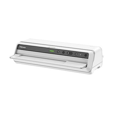 Fellowes plastificatrice a caldo Venus A3, formato A3, fino a 250 micron, per ufficio, riscaldamento rapido, con retromarcia e modalità riposo, colore bianco, incluso starter pack di 10 pouches