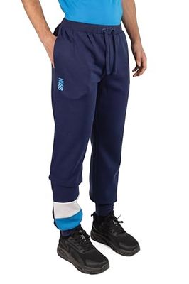 SSC Neapel Homewear Garzate Sweatshirt Byxor med dragsko i midjan, två sidofickor i blå, färg med Neapellogotyp, storlek XXL, mix och match, Blå, XXL