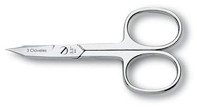 3 Claveles 12072 Scissors Nail and Skin Curve 3.5 inch