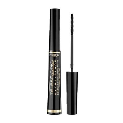 L'Oreal Paris Make-up Designer Telescopic Extra Black Máscara de Pestañas, Color Negro, 8 ml (Paquete de 1)