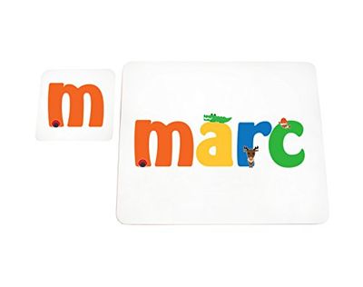 Little Helper MARC-COASTERPLACEMAT-15DE Set de table et dessous-de-verre avec nom de fille Finition brillante