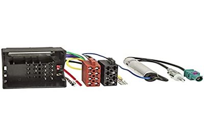 Sound way - Adaptador de radio ISO quadlock fakra para coche Conector arnés cable de estéreo compatible con VW Volkswagen, Seat , Skoda, Audi