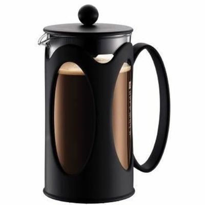 Bodum - 10685-01 - Kenya - Cafetière à Piston 8 Tasses - 1.0 L - Noir