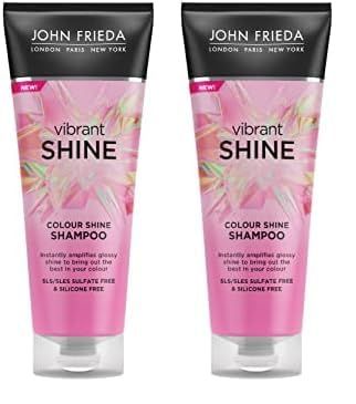 John Frieda Vibrant Shine Colour Shine Shampoo 250ml (Pack of 2)