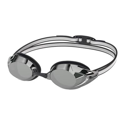 Speedo Vanquisher 3.0 Mirrored Lunettes de plongée pour Mixte Adulte, Black/Smoke/Silver Mirror, One Size