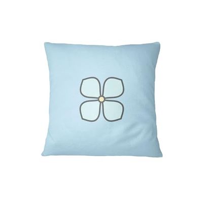 Bona Basics, Federa decorativa per cuscino, decorazione per la casa, per divano, caffetteria, dimensioni: 60 x 60 cm, colore: blu chiaro