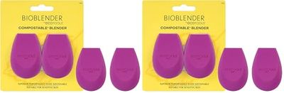 Ecotools Bioblender By Makeup Sponge Duo Pack For Liquid & Cream Make-Up (Pack of 2)