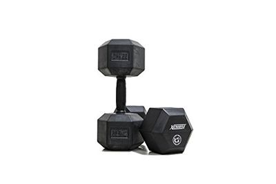 Xenios USA XSORBDB22.5, Manubri Esagonali Full Rubber Unisex-Adulto, Nero, Taglia Unica