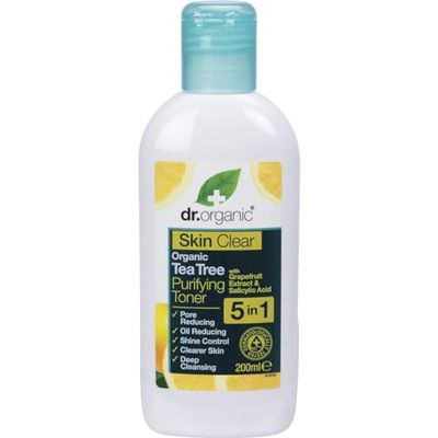 Dr. Organic Lotion Tonique Purifiante au l'Huile de Tea Tree Bio Skin Clear 200 ml