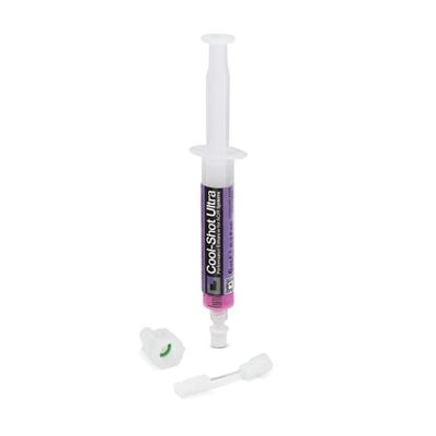 Errecom Cool-Shot Ultra, Additivo per Ripristinare l’Efficienza Originale degli Impianti di Climatizzazione e Refrigerazione, siringa da 6 mL, include adattatore 5/16 SAE (per R410a, R32)