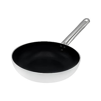 Pentole Agnelli ALSA111BS32 Platina försänkt hög panna för hoppning, med rörformat handtag i rostfritt stål, 32 cm, silver