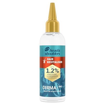 Head & Shoulders Hair Growth Serum, Dandruff Scalp Treatment, DermaXPRO, Leave-in Conditioner, Helps Support Hair Growth, Niacinamide & Caffeine, For Dry Scalp and Thinning Hair, 145ml