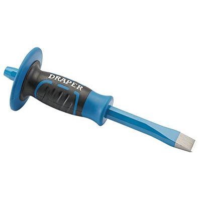 Draper 99170 koude beitel en beschermer, 19 x 250mm bakstenen bolsters, blauw en zwart