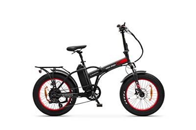 Argento Mini Max GT E-Vélo Adulte Unisexe, Rouge/Noir, Unique Taille