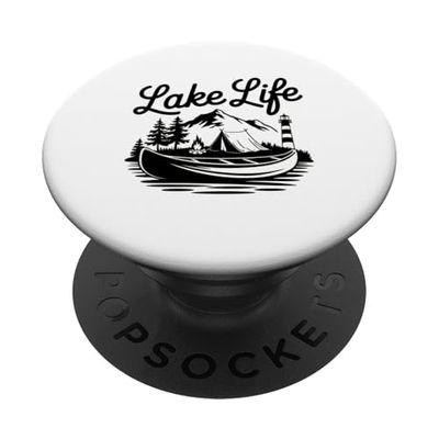 Mountain Lake Life Nautici all'aperto Camper & Amanti della natura PopSockets PopGrip Adesivo