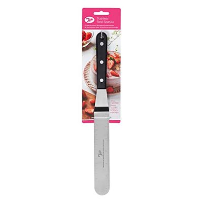 Tala Couteau à palette incliné grand modèle en acier inoxydable, forme de spatule pour servir et décorer divers aliments, compatible lavevaisselle et sans BPA
