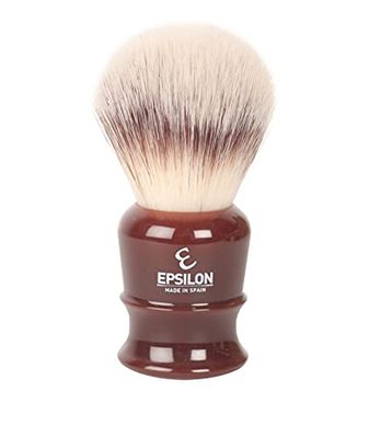 Epsilon Pędzel do golenia borsuka Srebrny Włókno Shell 26mm, Standardowy, Pojedynczy