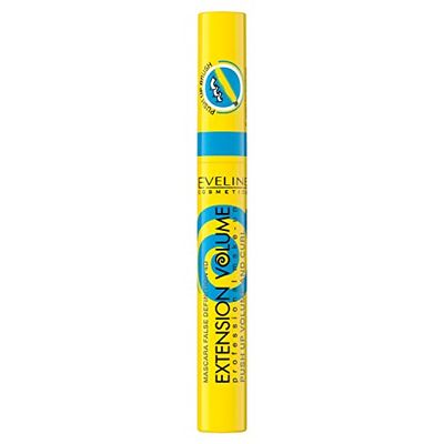 Eveline Cosmetics Extension Volume 4D Volume & Curl Mascara - False Lash Effect with Precision Curve Brush, 10ml
