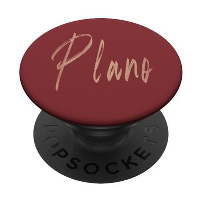 Diseño elegante vintage de Plano Texas PopSockets PopGrip Adhesivo