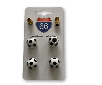 Set di 4 tappi per valvole + 2 adattatori per bicicletta, adatti per ogni auto, moto e bicicletta