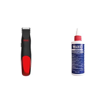 Wahl Bump Prevent Battery Trimmer, Shaver, Beard Trimmers for Men, Bump Prevent Kit & Clipper Oil, Blade Oil for Hair Clippers,118.3 ml