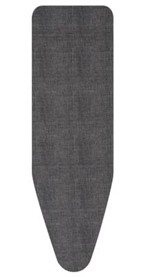 Brabantia Housse pour Table à Repasser B, 124 X 38 cm - Coton, Mousse 4 mm & Feutre 4 mm – Denim Black