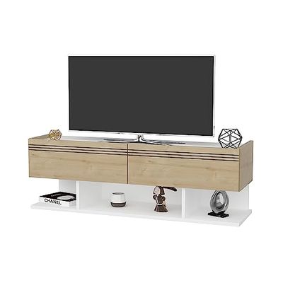 DECOROTIKA - Kase Modern TV-skåp TV-stativ TV-enhet 2 skåp