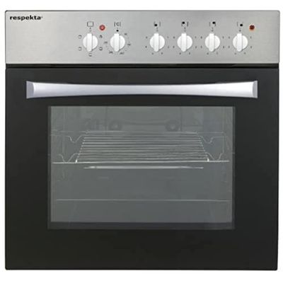 respekta Set Basic AN - Cuisinière encastrable - En acier inoxydable - 59,5 x 59,5 x 57 cm