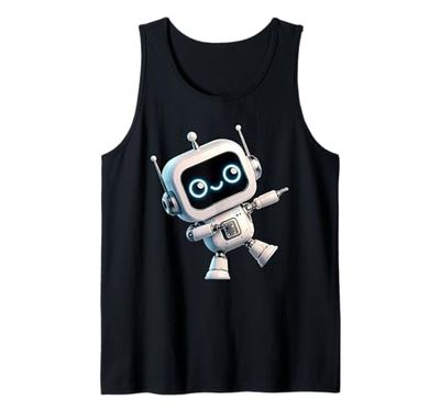 Funny Dabbing Robot Robotic Retro Robot Art Boy Costume Tank Top