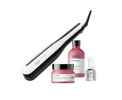 SteamPod 3 - Lisseur Vapeur Professionnel 2-en-1 : Lissage & Wavy, Outil + Soin Lissant Concentré + Routine Pro Longer, L'Oréal Professionnel