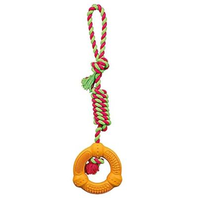 Trixie Denta Fun, Corda da Gioco con Anello per Cane, 41 x 12 cm