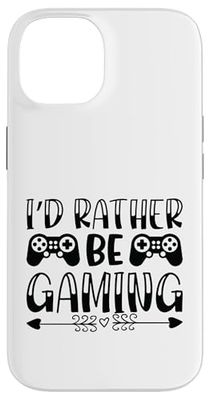 I'd Rather be Gaming Funny Gaming Quotes Case for iPhone 14
