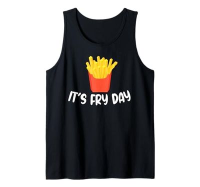 È Fry Day Divertente patatine fritte amante gioco di parole Canotta